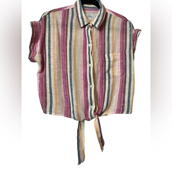Rails Amelie Button Down in Avila Stripe small, great condition - Picture 3 of 9